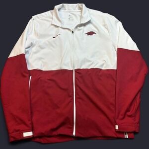 Arkansas Razorbacks full zip Nike lightweight windbreaker size large